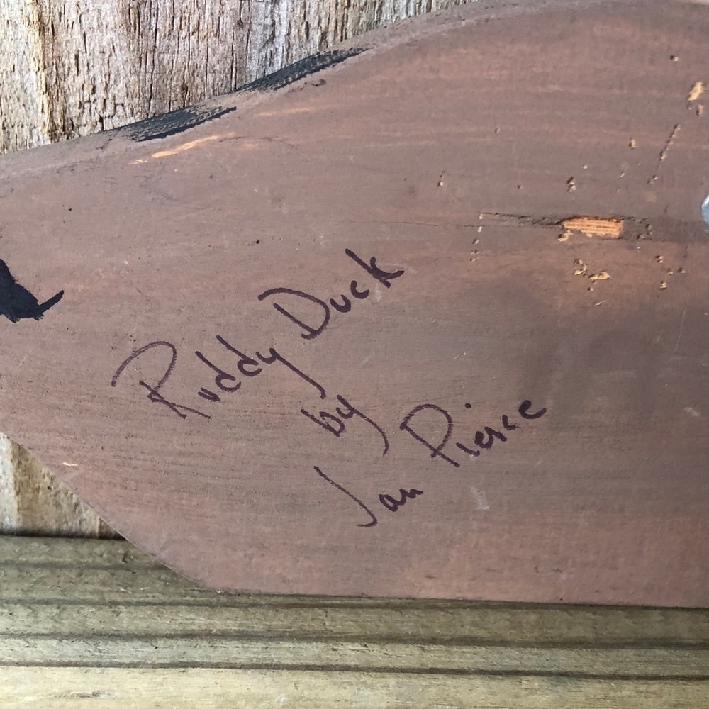 Handmade Ruddy Duck Wood Cutout - Picture 3 of 3